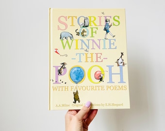 Histórias do Ursinho Pooh: com poemas favoritos de A. A. Milne, ilustrações originais de E. H Shepherd, capa dura, Dean, Egmont Books, década de 1990