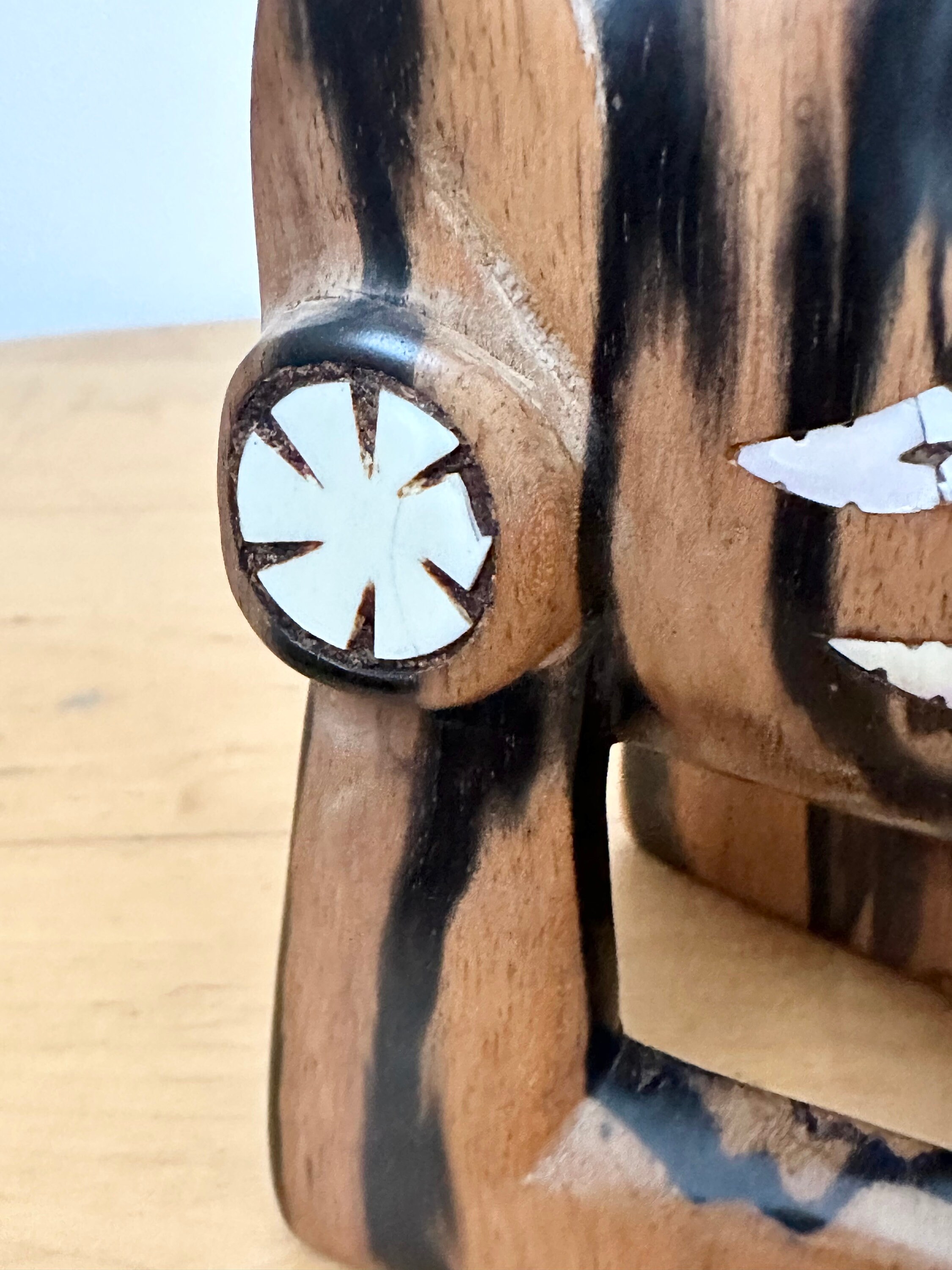 Hand Carved Nguzunguzu Mother of Pearl Figure, Tribal Art, the