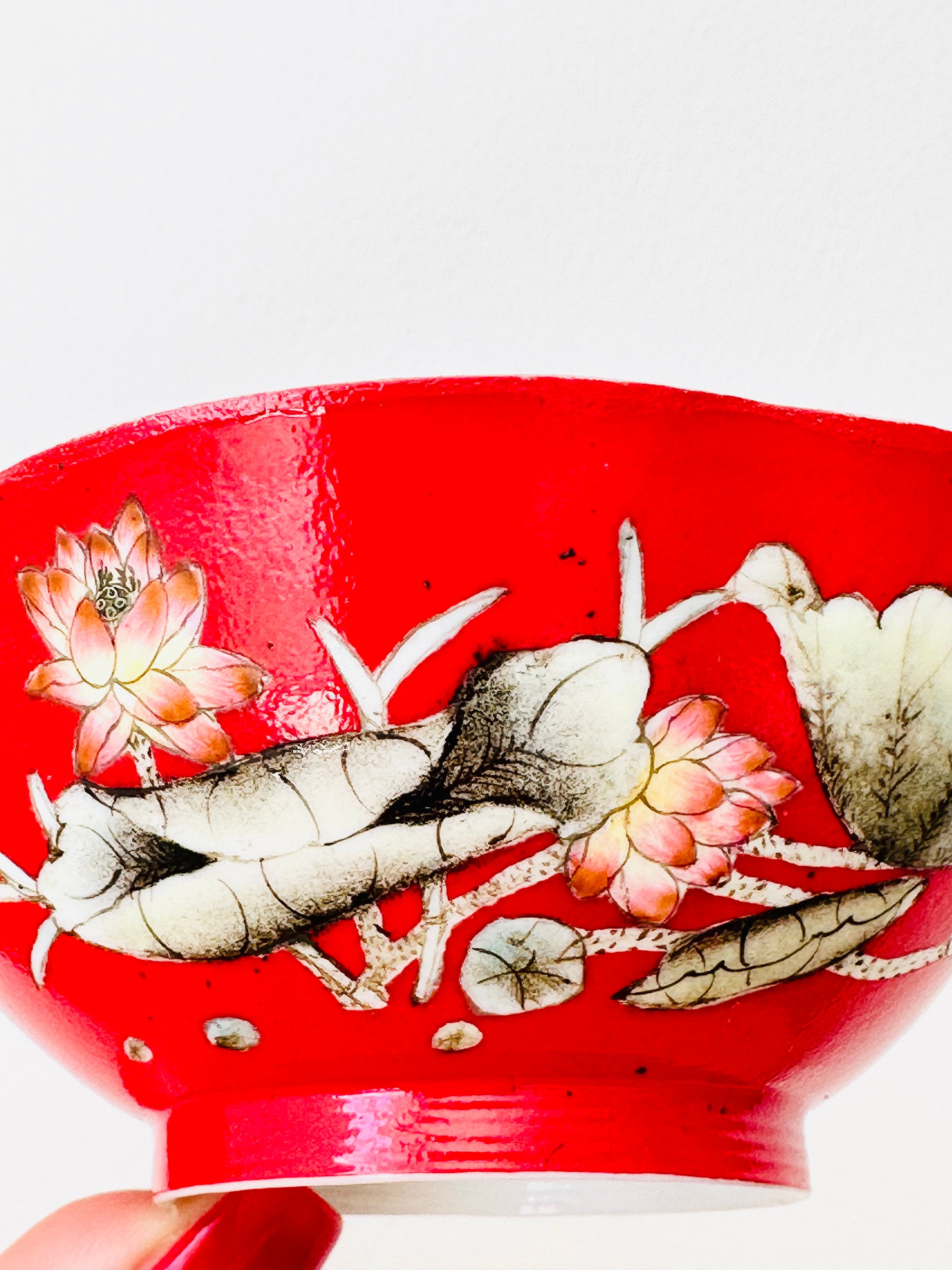 手描きの中国製椀、20世紀の小鉢、神徳唐之 - Etsy 日本