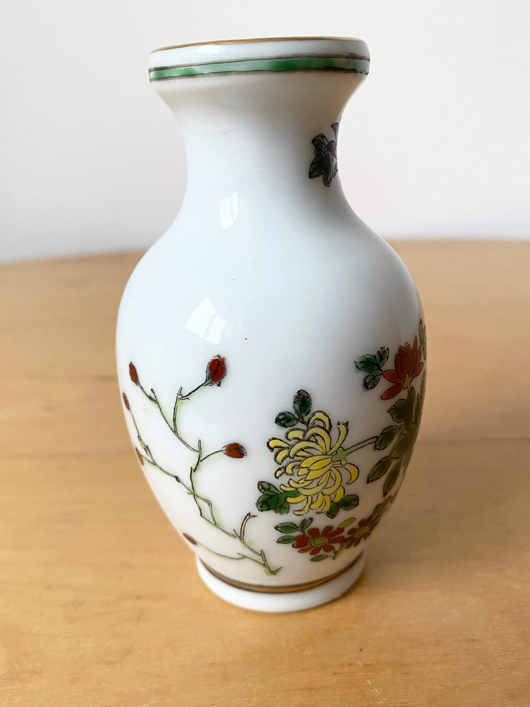 中国手描き陶器花瓶 ミニ中国磁器花瓶、手描き花瓶 - Etsy 日本