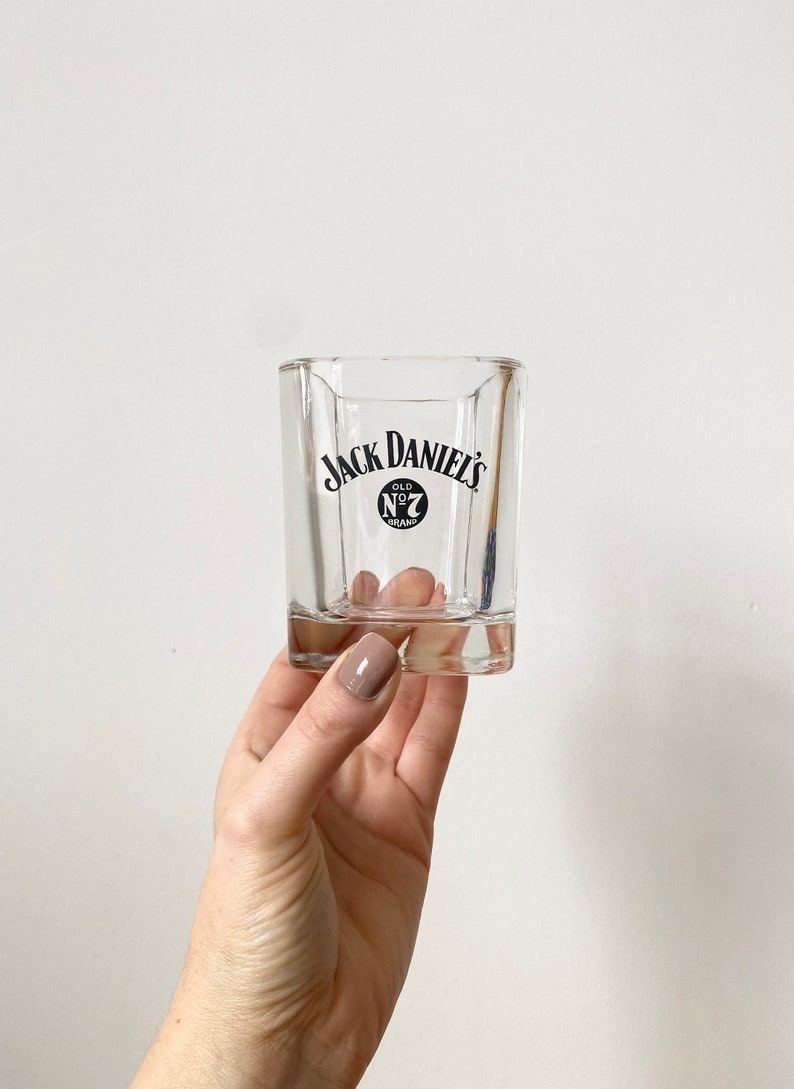 Jack Daniel's Whisky Glass Father's Day Gift Etsy