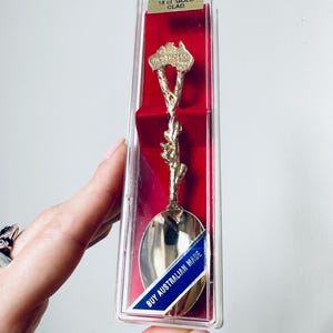 Vintage 18k Gold-plated Souvenir Spoon Australia, Little Spoon