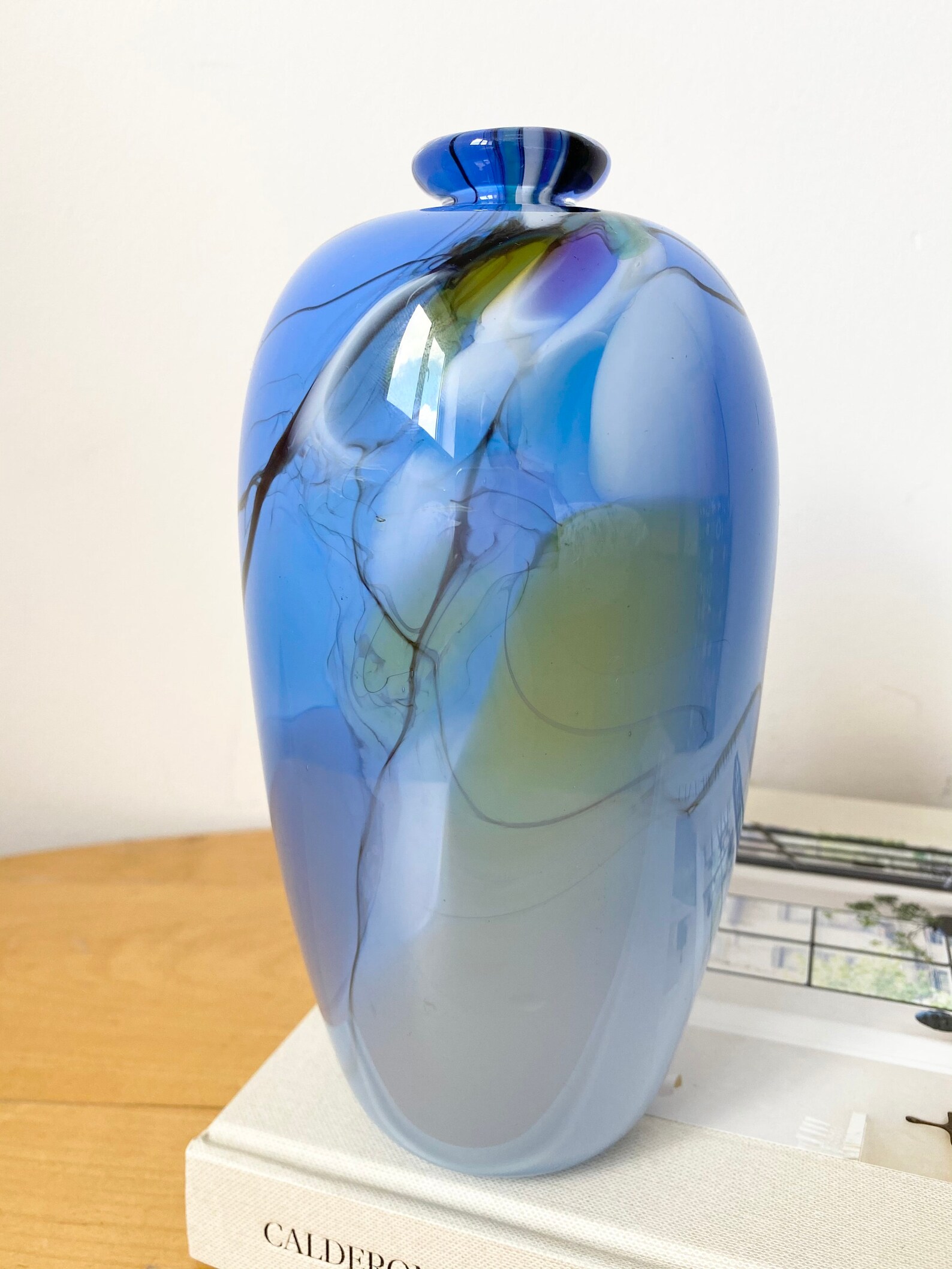 Glass Vase William Walker Iridescent Vase Single Flower Etsy