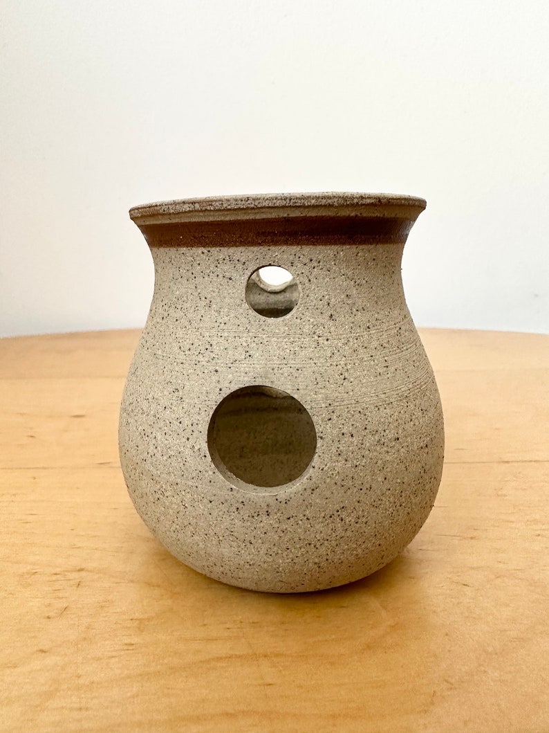 Handmade Pottery Candle Holder,Presingoll pottery, Cornwall, Tea Light Holder image 5