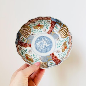 Bol japonais ancien en porcelaine Imari, bol décoratif floral