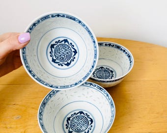 Bol chinois ancien bleu et blanc - Porcelaine - Bordspel / - Catawiki