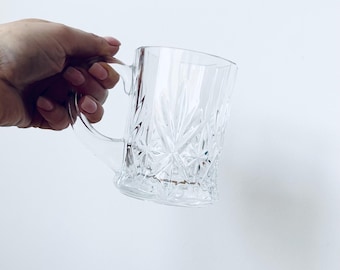 Jarra de cristal vintage, jarra de cerveza, regalo para él, regalo para ella