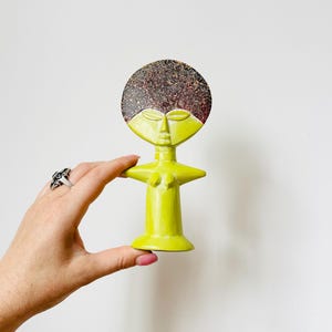Boneca Ashanti Ganesa, Escultura em Madeira, Fertilidade Akuaba Africana, Ashanti Africano, Arte Africana