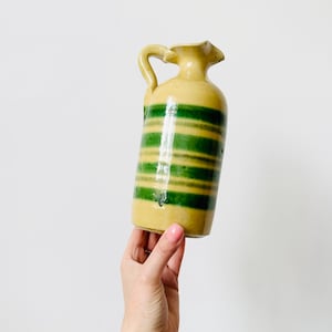 Vintage Handmade Jarra de barro Spanish Jug, Hand-painted Pottery Jug,  Pottery Bottle