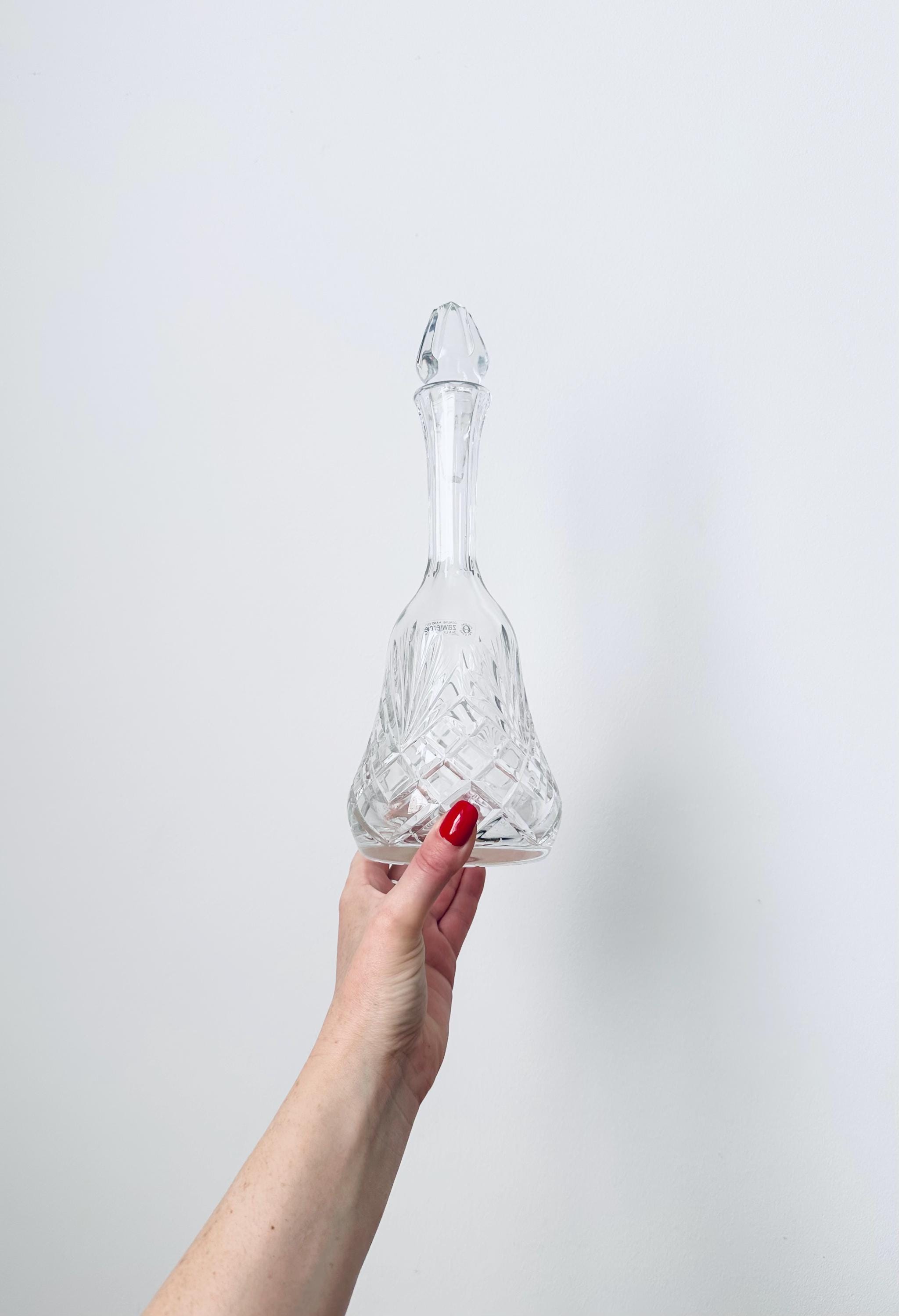 Vintage Hand Cut Decanter, Zawiercie Crystal of Poland - Etsy
