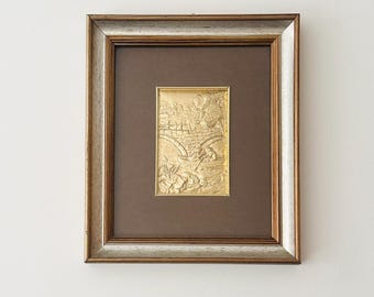 Vintage Hammered Copper Wall Hanging