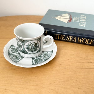 Mitterteich Bavaria Coffee Cup and Saucer, German Porcelain