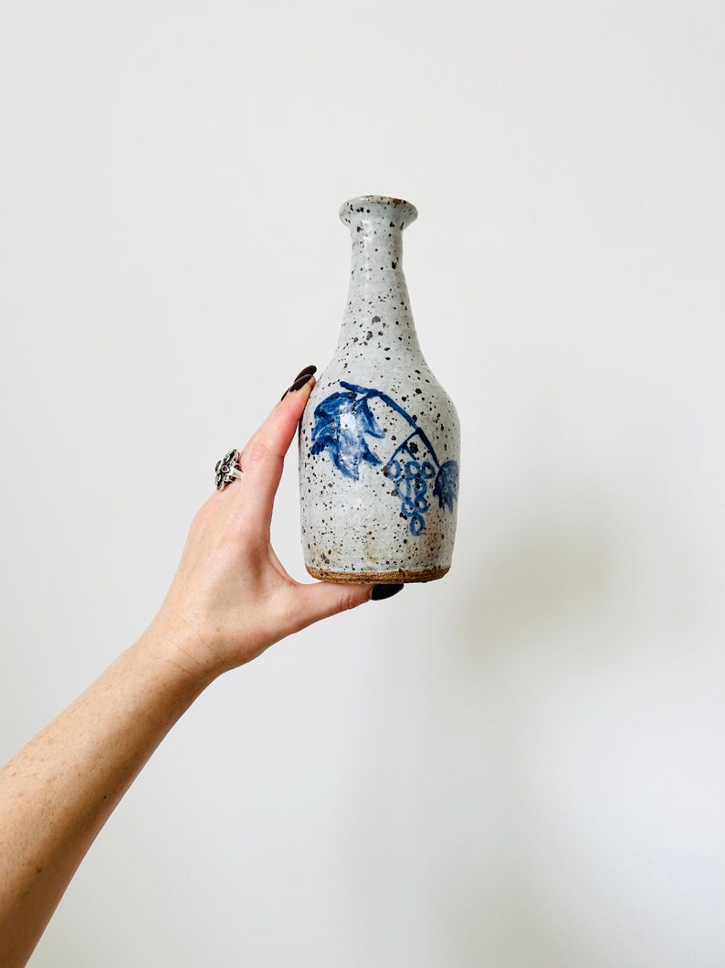 Handmade stoneware wine bottle, Wine bottle image 1