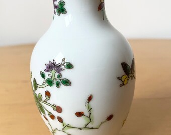 ミニ中国磁器花瓶、手描き花瓶 - Etsy 日本