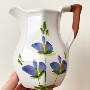 Hand painted ceramic jug, Small jug, Small pitcher image 3