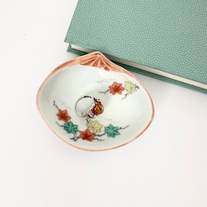 Hand-painted Porcelain Ring Dish, Pin Dish