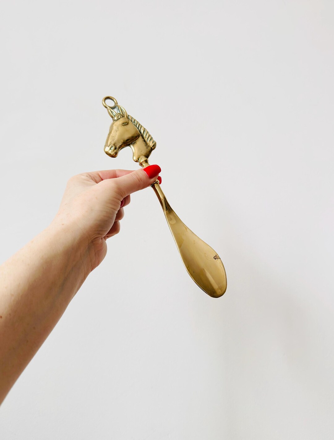Shdo Spoon Vintage Shoe Horn, Shoe Spoon, Horse Head Shoe Horn - Etsy