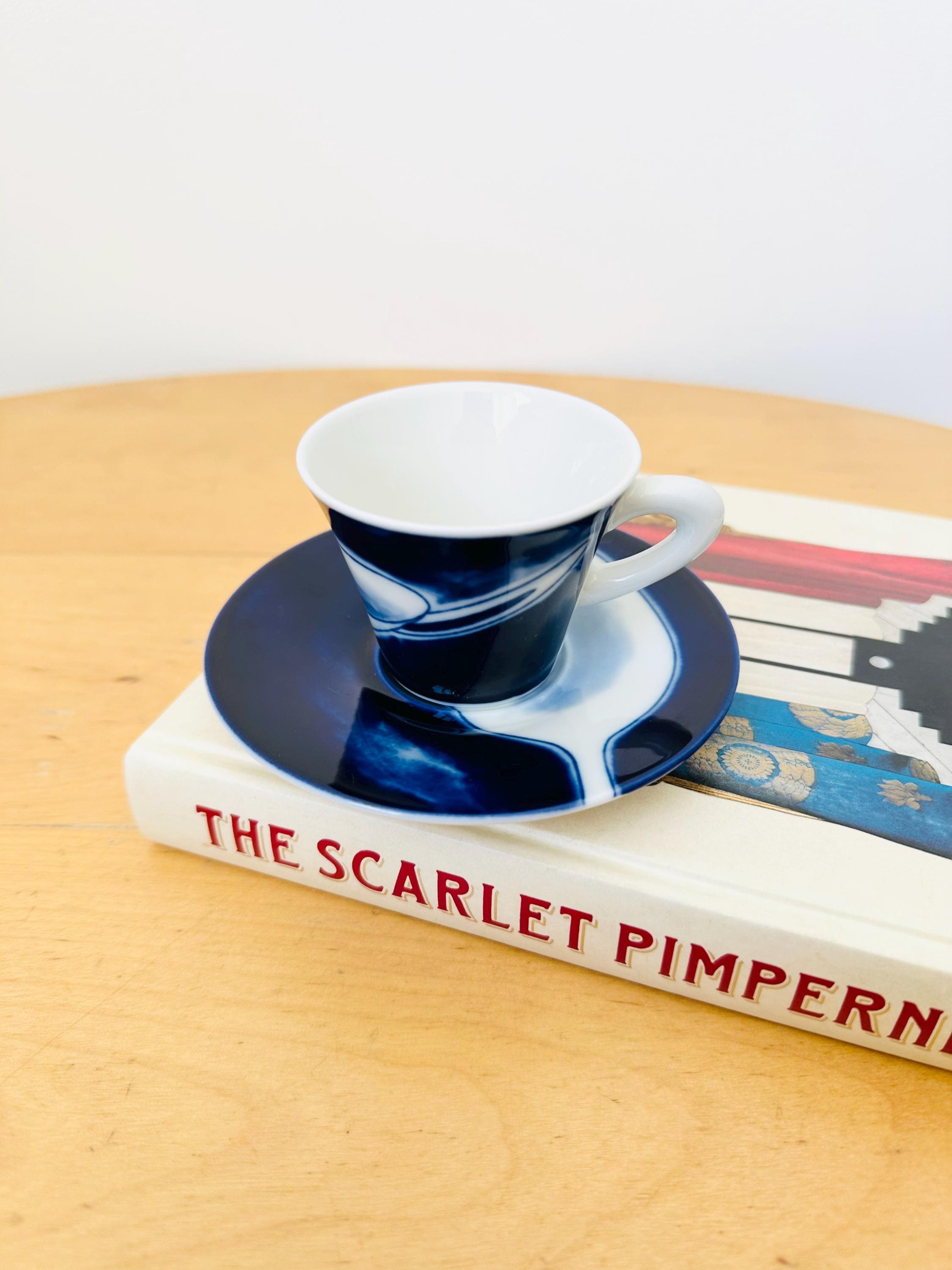 Francis Francis Poi Ti Spiego Porcelain Espresso Cup and Saucer
