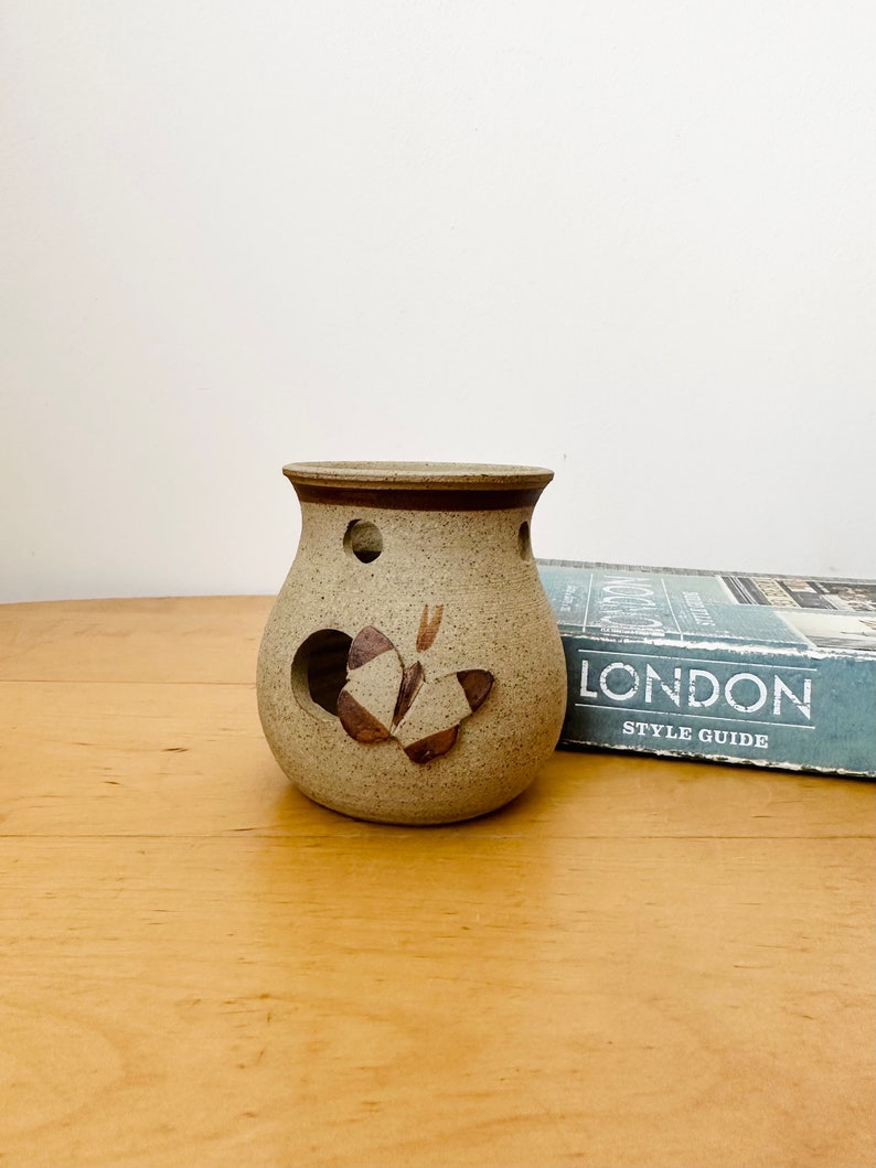 Handmade Pottery Candle Holder,Presingoll pottery, Cornwall, Tea Light Holder image 2