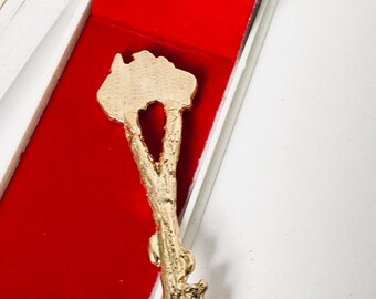 ヴィンテージ 18K 金メッキ お土産スプーン オーストラリア、リトル