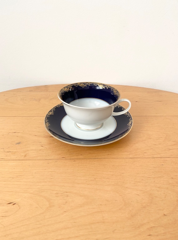 Rosenthal Classic Rose Collection Coffee Cup, Blue and White