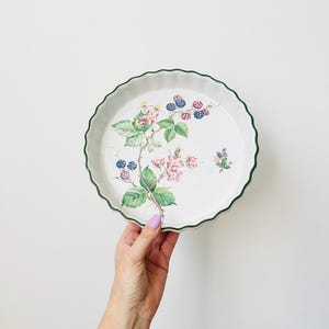 Mayell Ceramic Flan Dish, Vintage Flan Dish, 1980s Tart Dish, Dish Oven To Table