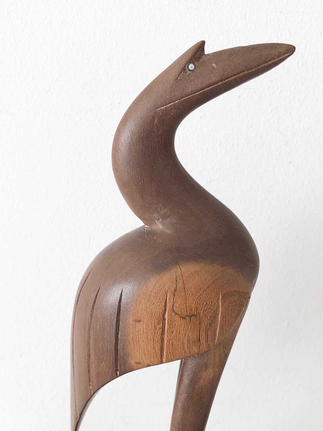 骨董・アンティーク【木彫 「サギ」】 ヴィンテージの手彫りの木製の鳥、木製のサギ - Etsy 日本