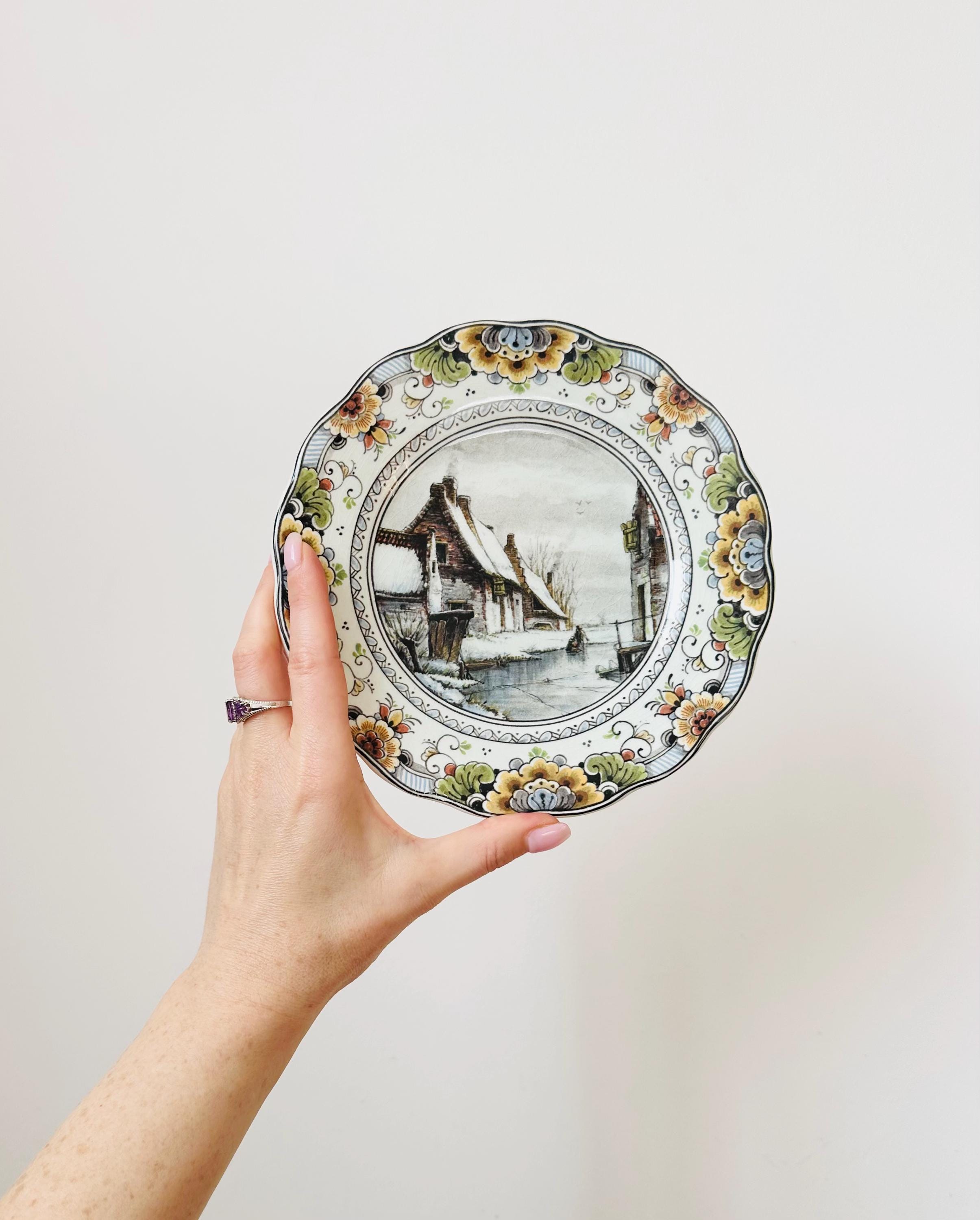 Delft Polychrome Plate Limited Edition, Handmade in Holland