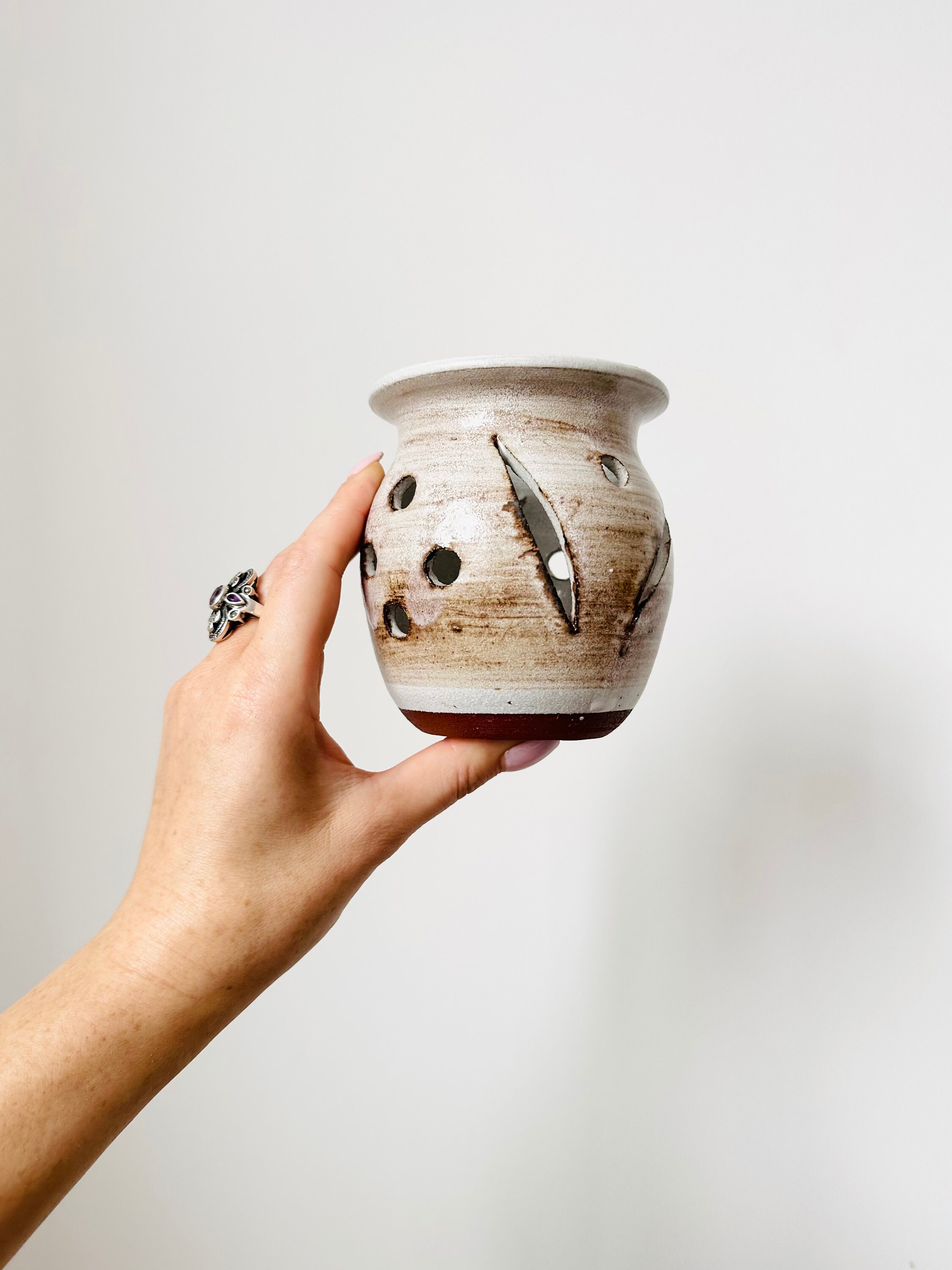 手作り陶器キャンドルホルダー、ティーライトホルダー - Etsy 日本