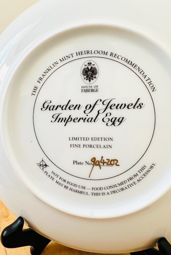Franklin Mint House of Faberge Garden of Jewels Imperial Egg