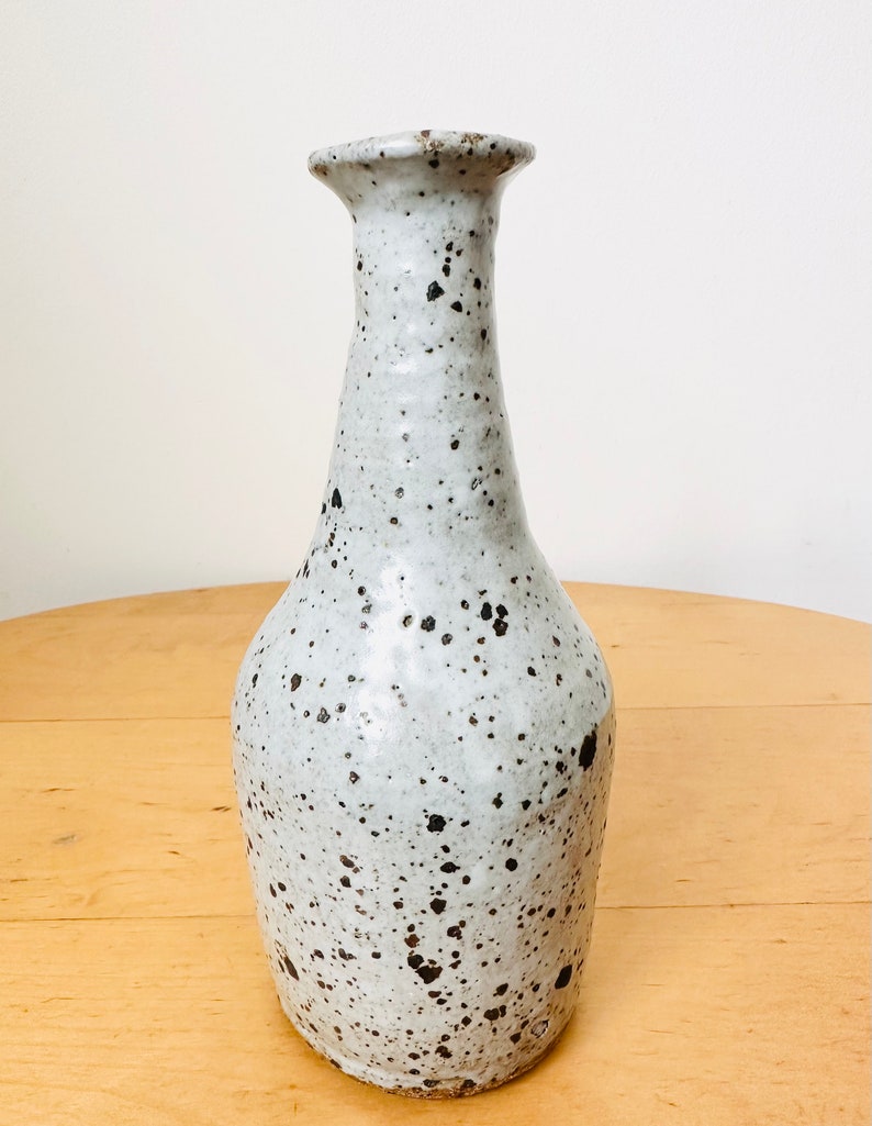 Handmade stoneware wine bottle, Wine bottle image 6