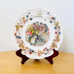 Brambly Hedge “Autumn” Plate, Royal Doulton Porcelain Plate