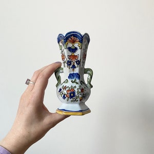 フランス陶器　花瓶ノルマンディ・ルーアンにて購入 フランス陶器 花瓶ノルマンディ・ルーアンにて購入