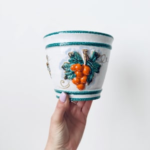 Italian Ceramic Planter, Plant Pot, Handmade Flower Pot, Italian Planter
