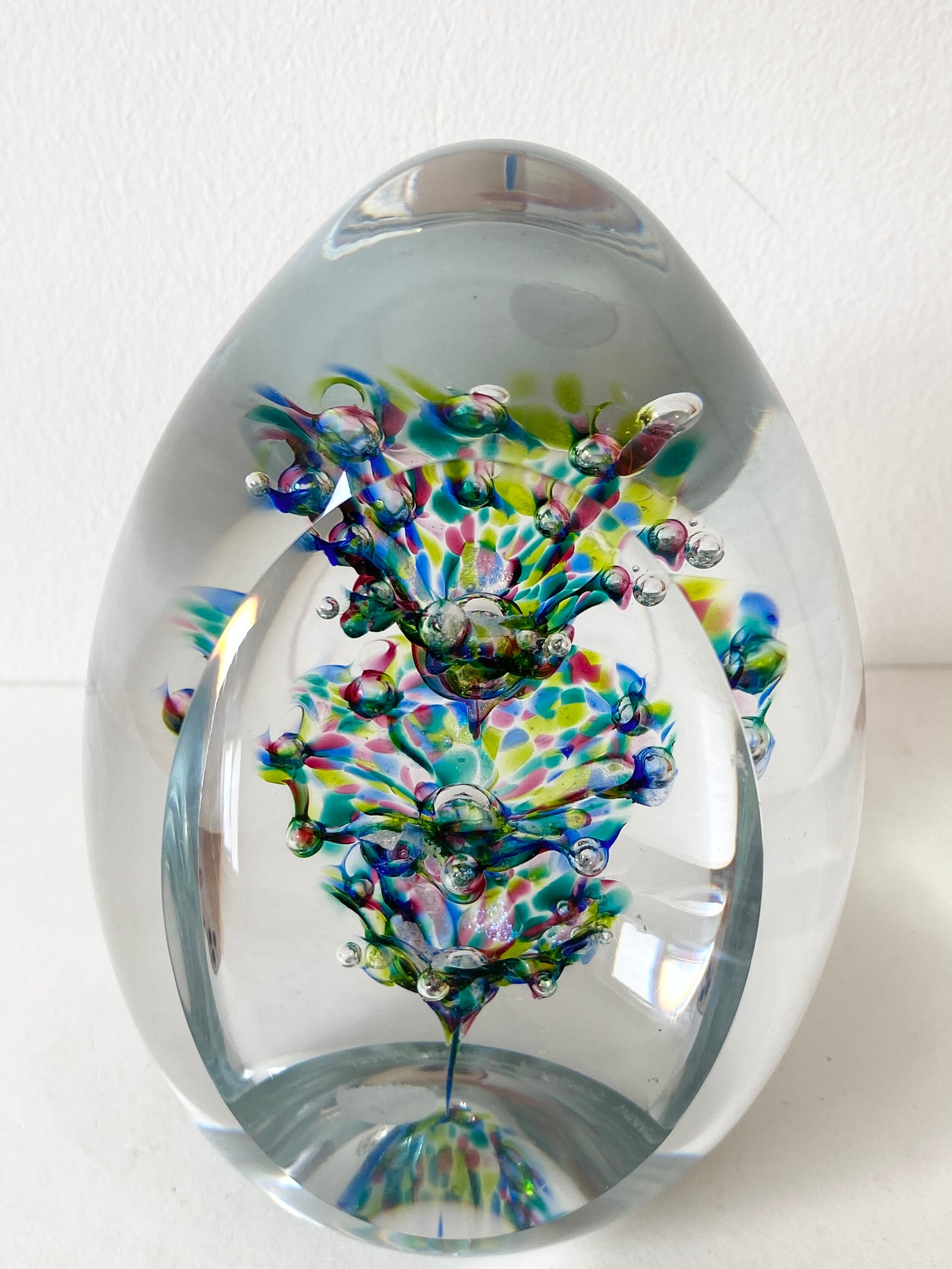 Very Rare Caithness Glass Ocean Forest Paperweight Limited Etsy