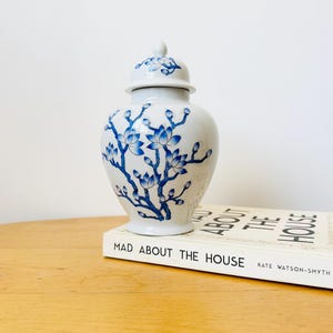Ginger Jar, Porcelain Jar, Blue and White Jar