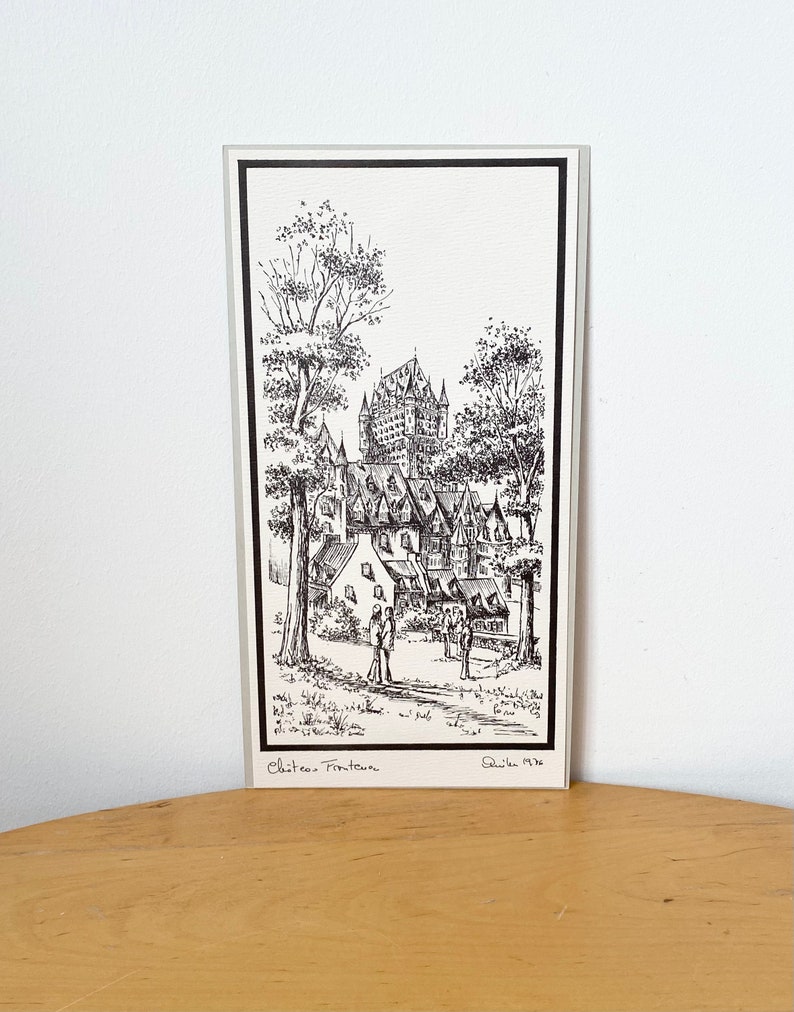 1976 Quebec Old Town Ink Etching Original Art Wall Decor Etsy