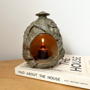 Handmade Pottery Candle Holder, Tea Light Holder