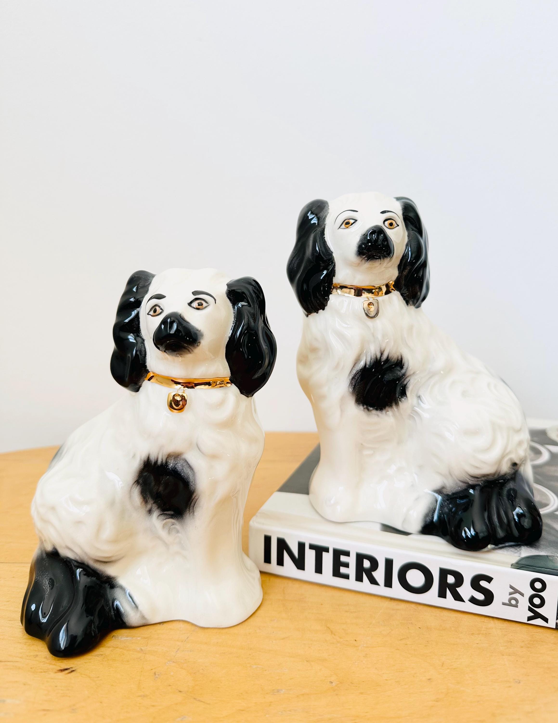 英国 ベズウィック スタッフォードシャー　スパニエル ドッグ　ペア　ビンテージ 英国 ベズウィック スタッフォードシャー スパニエル ドッグ ペア