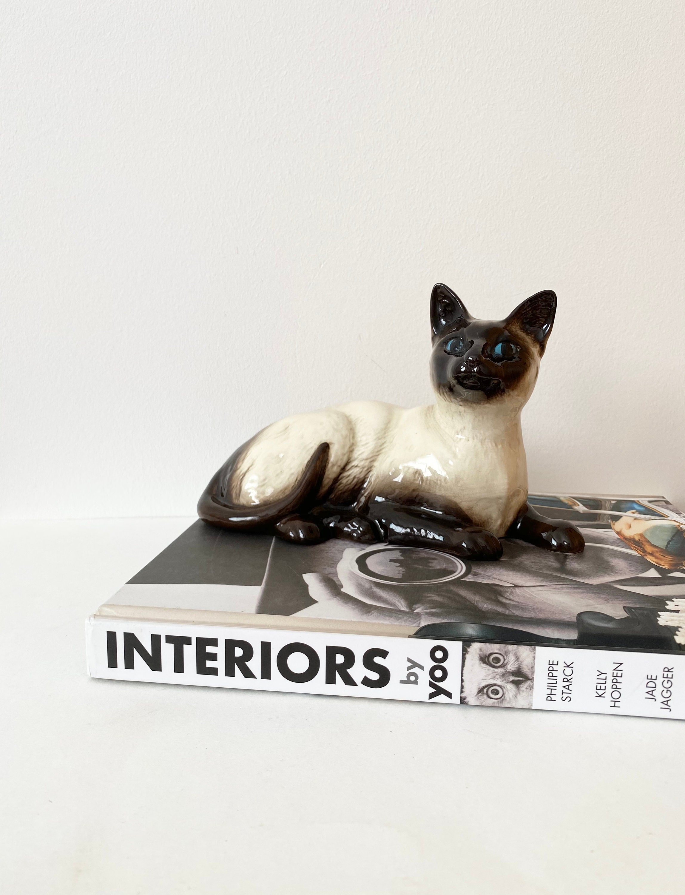 Vintage Beswick Porcelain Cat Pondre Chat Etsy France