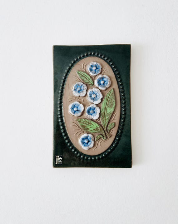 Vintage Jie Gantofta Ceramic Wall Plaque, Scandinavian Pottery - Etsy