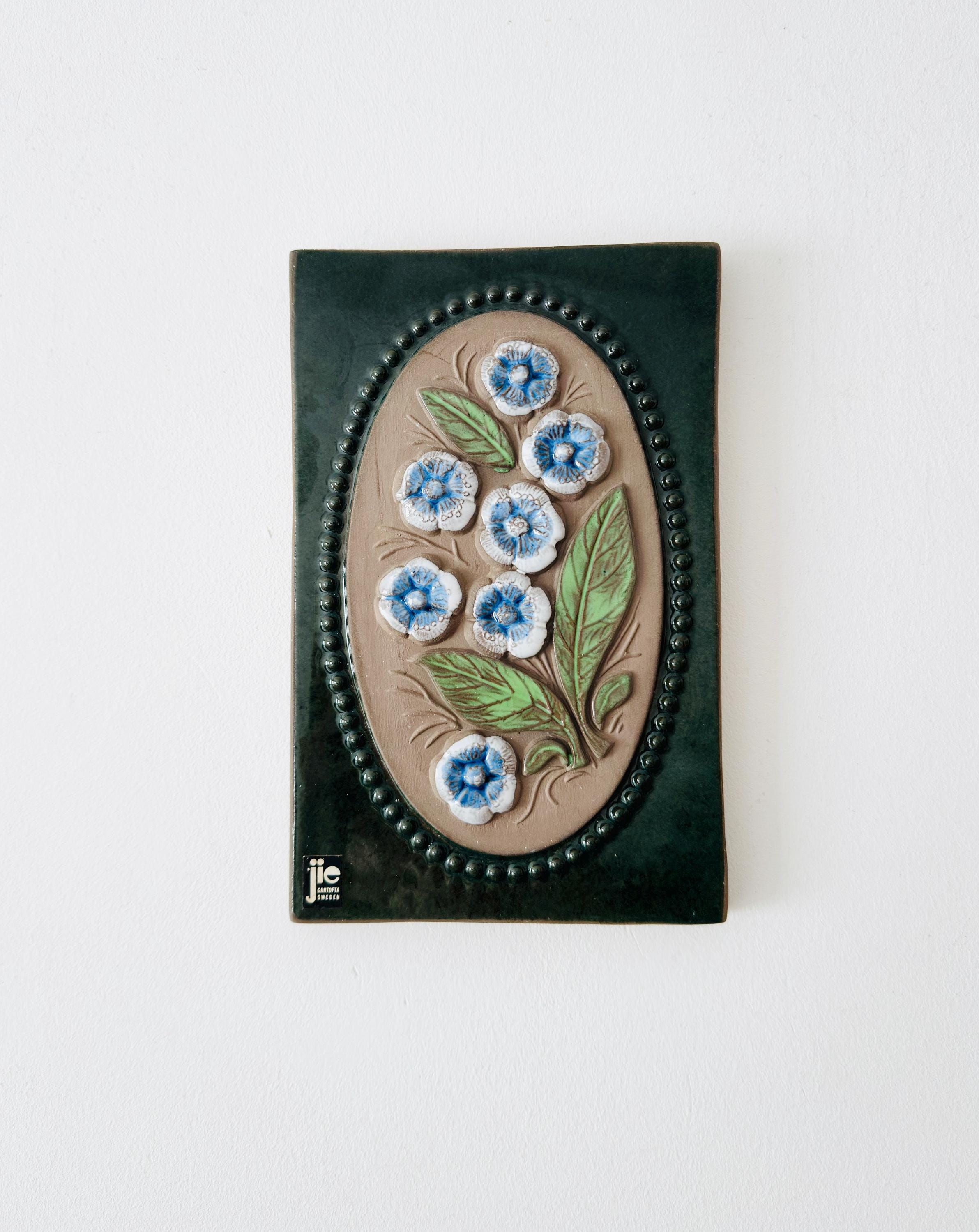 Vintage Jie Gantofta Ceramic Wall Plaque, Scandinavian Pottery - Etsy