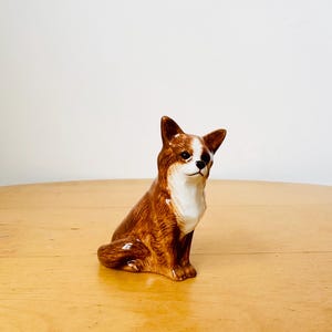 Quail Dog Figurine, Porcelain Animal