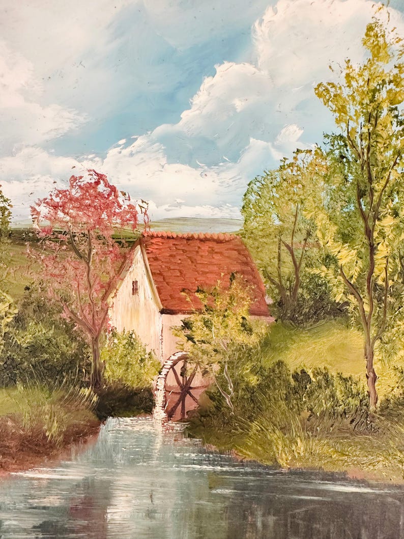 Antique Oil Painting, Landscape, Original Signed Art, Framed Oil