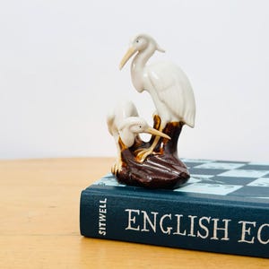Vintage Chinese Porcelain Crane Bird Figurine