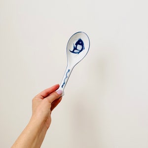 Large Chinese Serving Spoon, Rice Grain Pattern, Asian Spoon - Etsy UK
