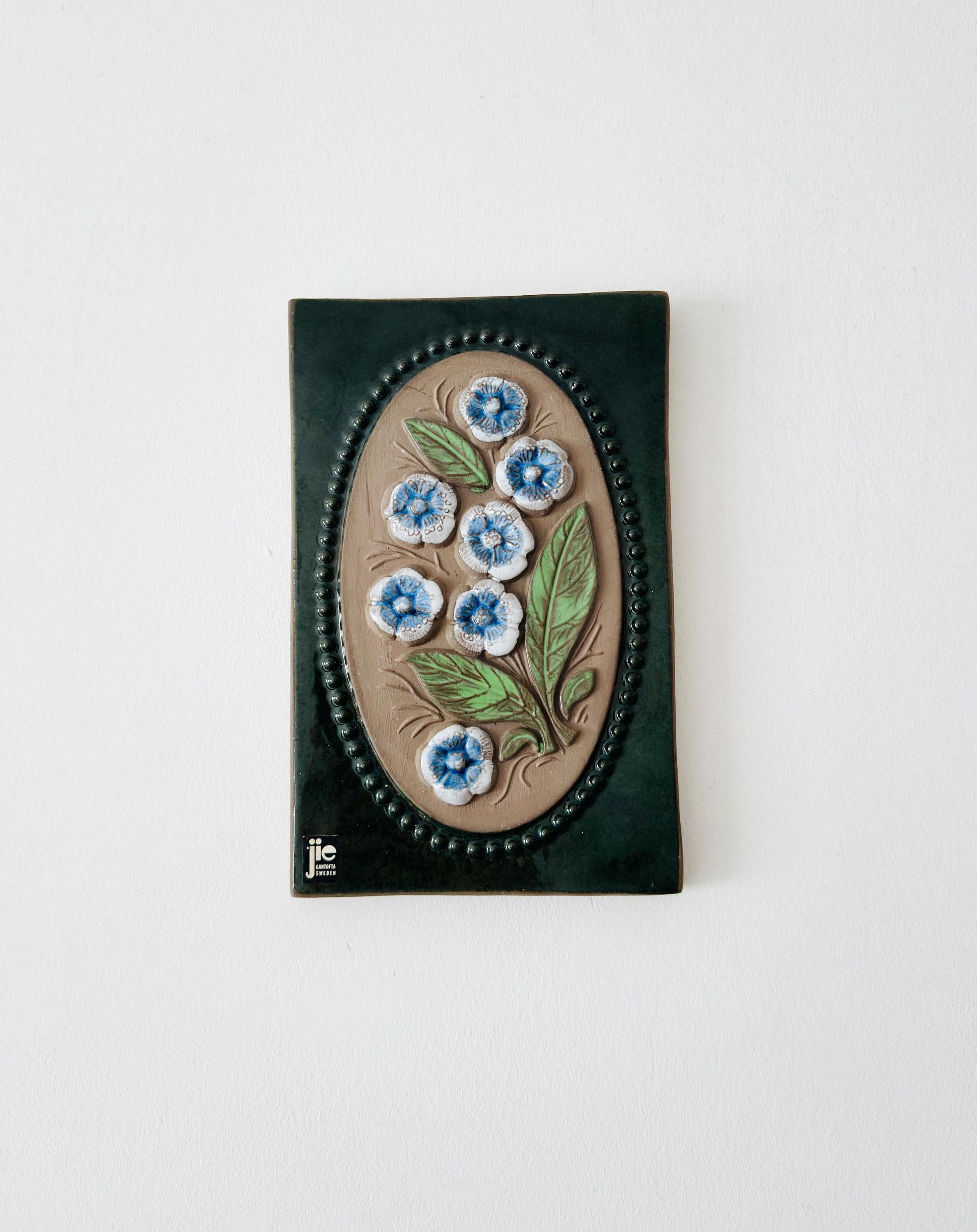 Vintage Jie Gantofta Ceramic Wall Plaque, Scandinavian Pottery - Etsy