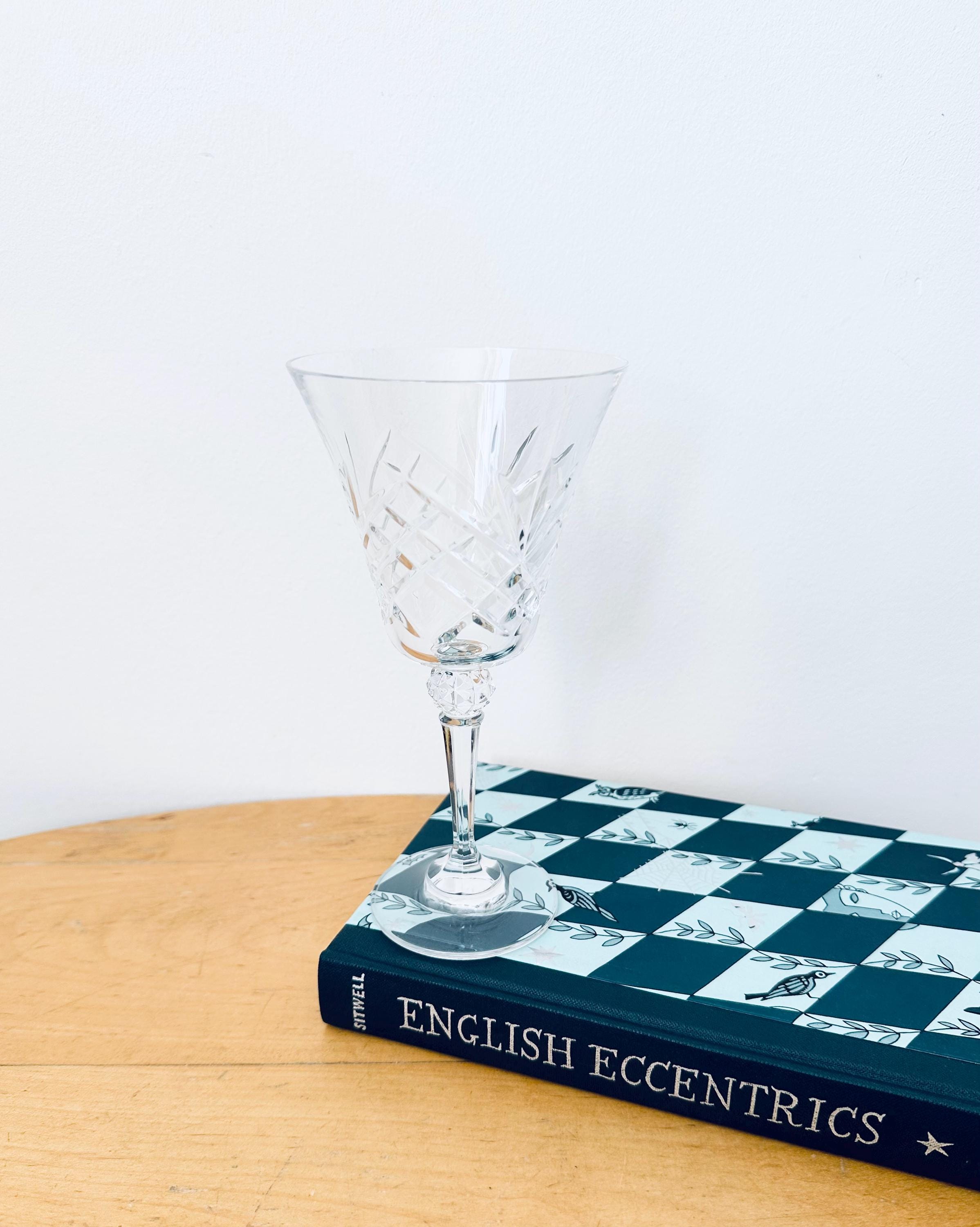 Lot De 6 Verres à Vin Blanc Cristal Moser – Modèle Pape – Tchécoslovaquie Ca 1925