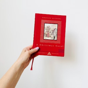Christmas Carol By Charles Dickens Book,  Illustrated by Arthur Rachham, Vintage Book, Everyman Library
