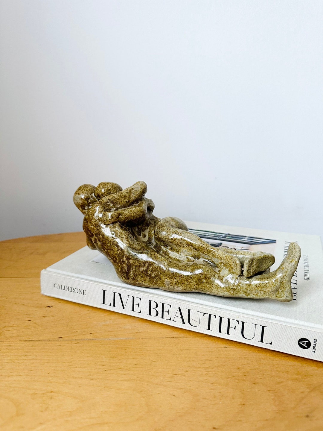 Handmade Pottery Sculpture Woman and Man Modern Sculpture of - Etsy